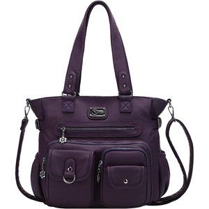 Women Purple Shoulder Large Tote Hobo Large Purses